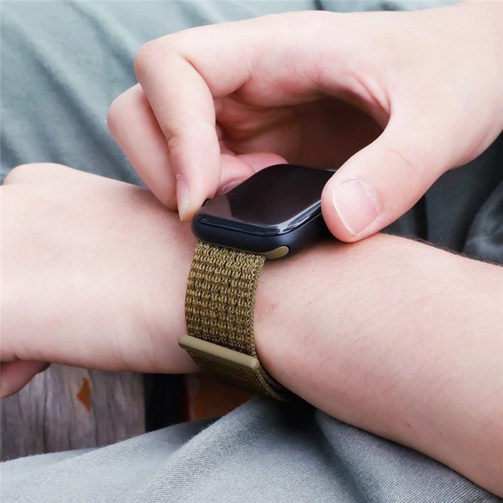NEW[BAND] Olive Flak Strap Loop For Apple Watch - Picture 3 of 7